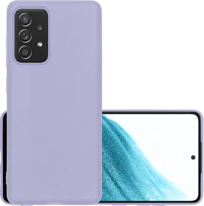 Hoesje - Geschikt voor Samsung Galaxy A53 - Sterk & Shockproof - Hoes Cover - Siliconen Case - Lila