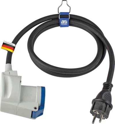 CEE Adapterkabel 1,5 m met Stekker en CEE-Kupplung – 230 V / 16 A – Indoor/Outdoor – IP44