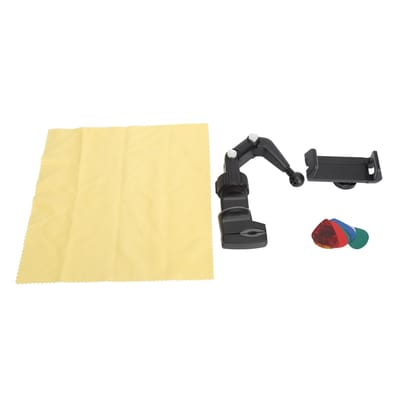 Support de téléphone portable pour guitare, support flexible réglable pour tête de manche, pince pour téléphone portable pour vidéo d'enseignement