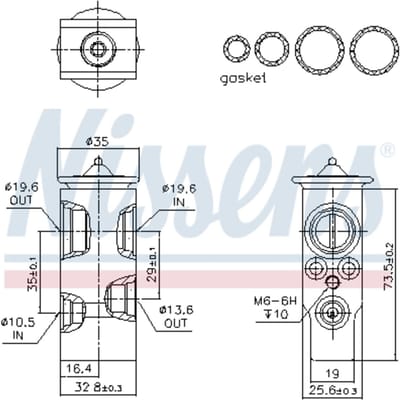 Airco ventiel NISSENS 999397