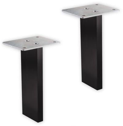 1 Paar (2 x) SO-TECH® Barconsole COUNTER Alu massief zwart geanodiseerd fijn geslepen - Hoogte 178 mm recht Barconsole