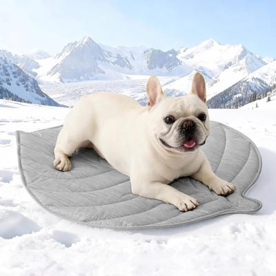 Famanu – Koelmat voor honden en katten van 83 x 71 cm, zelfkoelende hondenmat voor de zomer, waterbestendig en antislip