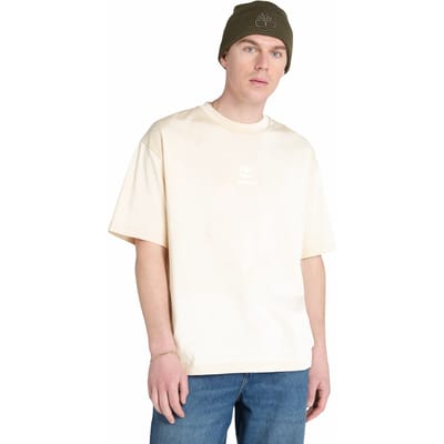 Timberland Hampthon Tonal Stack Logo Tee Angora Taglia: M | Magliette basic Outlet | Uomo | Grigio