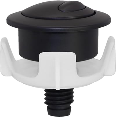 Spoelknop Toilet - Reservoir Onderdeel - Badkamer Reparatie - Dubbel Spoelsysteem - 54 x 37 mm - Zwart