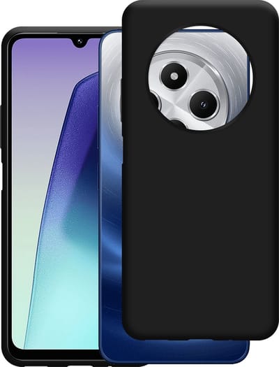 Just in Case hoesje geschikt voor Xiaomi Redmi 14C Hoesje Siliconen - Flexibele Case - Zwart