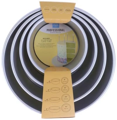 Ronde Cakepannen Set van 4 in Diverse Maten - Ideaal voor Perfecte Taarten