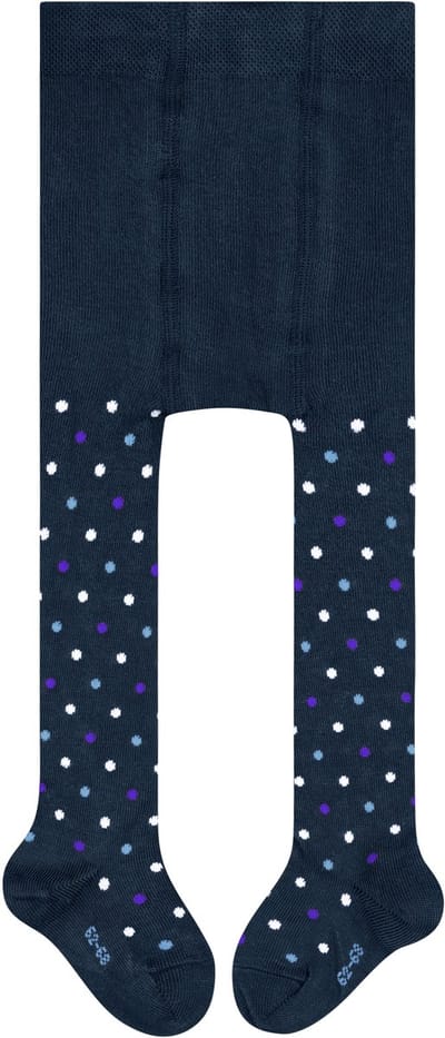 FALKE Little Dot slijtvast huidvriendelijk katoen panty baby blauw - maat 62-68