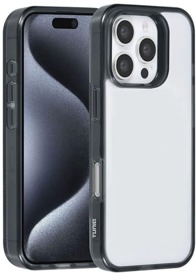 Multimedia & Accessoires TPU Back Cover Case Hoesje geschikt voor Apple iPhone 16 Pro Max – Zwart Randen – TPU – Siliconen - Zachte Plastic – Soft Case