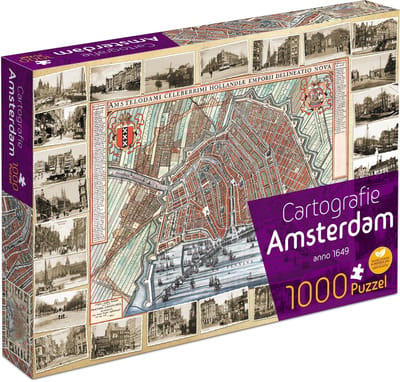 Cartografie Amsterdam (1000) - Tucker's Fun Factory Legpuzzel