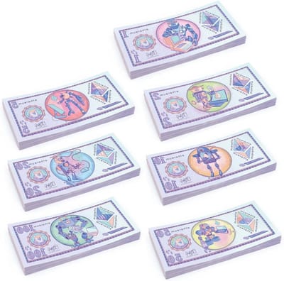 Speelgeld Bundel - Nep Geld Bankbiljetten - Cadeau Verpakken - Dubbelzijdig Bedrukt - 175 Stuks - Meerdere Kleuren