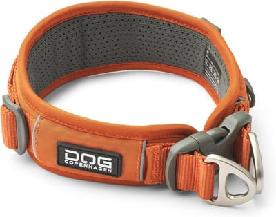Comfortabele lichtgewicht halsband voor honden - Urban Explorer 3.0 in oranje