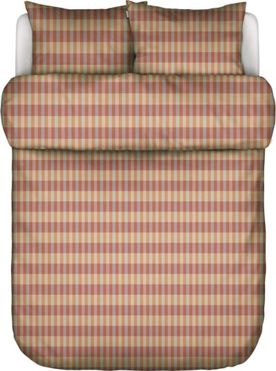 Marc O'Polo Hillan Dekbedovertrek Dark coral - Tweepersoons – 200x200/220 cm