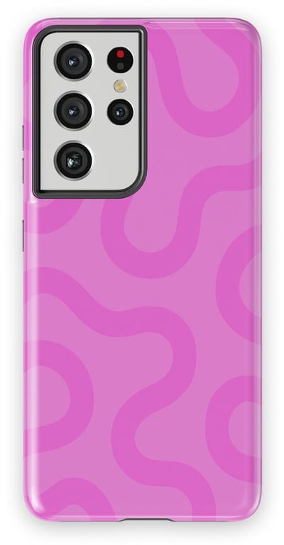 DripCase Motion Flow Tough Hoesje Samsung Galaxy S21 Ultra | Backcover met Mag | Trendy Design | Valbescherming | Bubble Waves