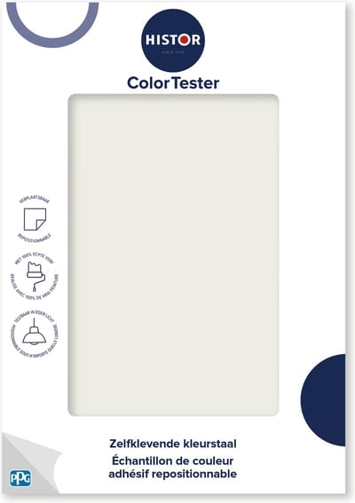 Histor Kleurtester Mat - Dekkend - Makkelijk te Verwijderen - Kleurecht - New Chalk - Beige
