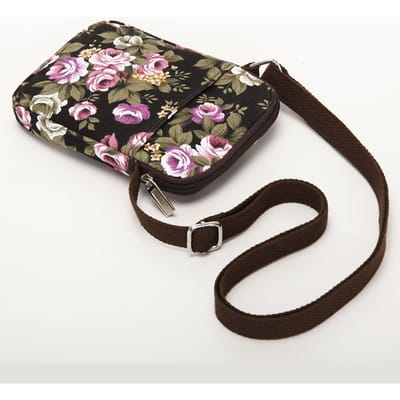 Mobiele Telefoon Tas, Dames Canvas Modieuze Kleur, Crossbody Portemonnee, Eenvoudige Boodschappen en Sport Tas gray