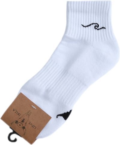 Socks wave white