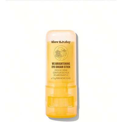Slow Sunday VC Verhelderende Oogcrème Stick, Vitamine C, Hydraterend, Verhelderend en Verstevigend voor de Huid, K-Beauty, Goede Keuze voor Vakantie, Strand, Reisbenodigdheden, Geschikt voor Zomerse Oogverzorging
