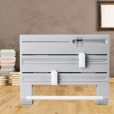 KZQ 6-in-1 Keukenopbergrek - Multifunctionele keukenorganizer - Papieren handdoekhouder - Geschikt voor papieren handdoeken, aluminiumfolie en plastic zakken - met snijder en dispenser