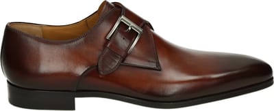 Magnanni - 23040 - GespschoenenNette herenschoenenHeren veterschoen - Kleur: Cognac - Maat: 40