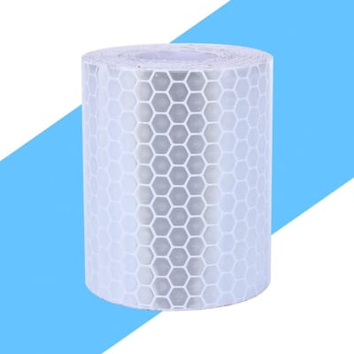Dailygoods- Waarschuwingstape 5 cm breed - Reflecterende Tape - Veiligheidssticker - Zelfklevend - PVC - Lengte 3 meter - Reflectietape