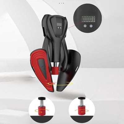 Binnendij Trainer - Bekkenbodem Trainer - Kracht Training - Verstelbare Weerstand - 748 gram - Zwart