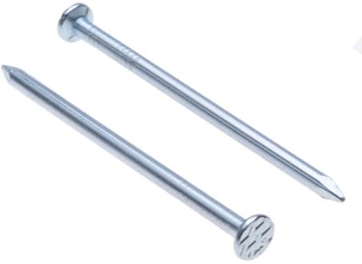 50x Verzinkte Houtspijkers 90mm Platte Kop - Sterke Gegalvaniseerde Nagels voor Houtbouw en Meubels