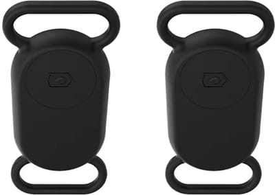 Siliconen hoesje geschikt voor Samsung Galaxy SmartTag 2 - Siliconen - Zwart - 2 stuks - Trackerhouder - Tag hoesje - CHPN
