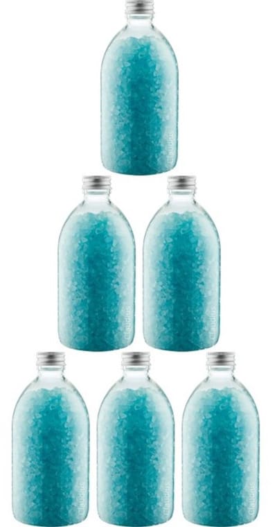 Claudius Badzout Opium - 600 gram - Fles met aluminium dop - Set van 6 stuks