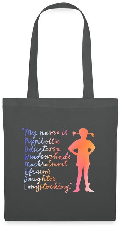 Pippi Langkous My Name Is … Bunt Tas Van Stof Schoudertas