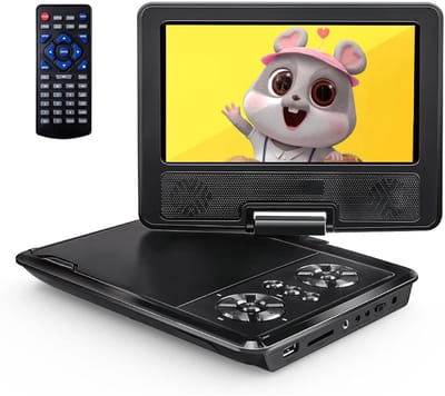 DnA® Draagbare DVD Speler - Dashcam - Mp3 Speler - Zwart -‎5cm x 16cm x 21cm