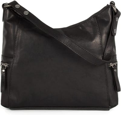 Leren Schoudertas - Casual Tas - Dagelijks Gebruik - Afneembare Crossbody Band - 32x8x26cm
