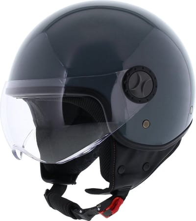 Vito Loreto jethelm nardo grey L - Geschikt als brommerhelm / scooterhelm