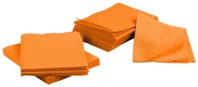 Dental Towels / Patiënten servetten 3 laags 125 stuks Oranje