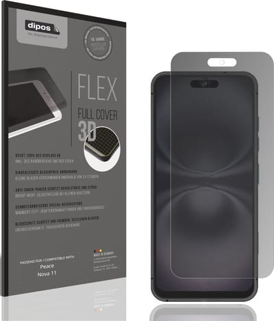 dipos FLEX – Matte Privacy Screenprotector geschikt voor Peace Nova 11 | Volledige Schermbescherming | Case-Friendly