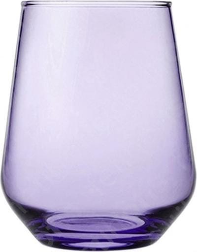 Paşabahçe Allegra – Paarse Tumblerglazen – Set van 3 – 425 ml – Stijlvolle glazen – Vaatwasserbestendig