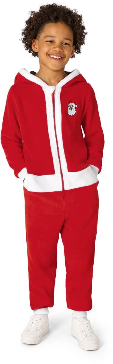 OppoSuits Merry Jinglejoy Kids Onesie - Kerstman - Verkleedkleding Jongens en Meisjes - Kerst Kostuum - Maat 12 jaar