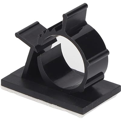 100 Stuks Kabelklemmen Verstelbaar Zelfklevend Draadbeheer Klemmen Herbruikbare Nylon PA66 Kabelbinderhouder Zwart YX 1013
