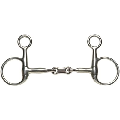 Baucher roestvrijstalen paardenbit met Franse schakels Weatherbeeta Korsteel
