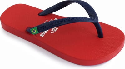Brasileras Slippers Kinderen- rood blauw- 27/28