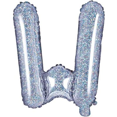 PARTYDECO - Regenboogkleurige aluminium letter ballon - Decoratie > Ballonnen