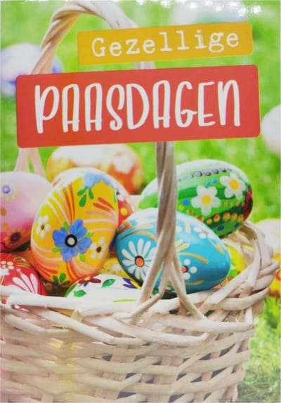 Kaart - Artige - Gezellige paasdagen - SPR04-A