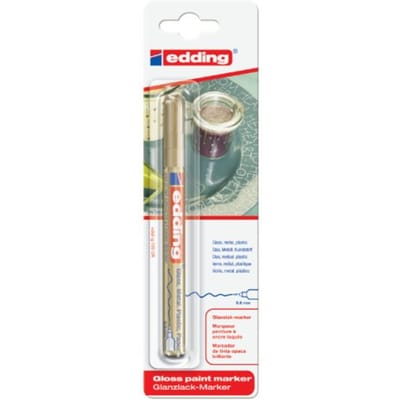 Paintmarker edding 780 op oliebasis 0.8mm goud blister à 1 stuk