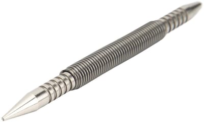 Compacte Hammerless Center Punch van Hoogwaardig Koolstofstaal voor Hout, Metaal en Glas - Ideaal voor Precisie Boren en Markeren