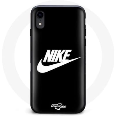 Telefoonhoesje - MANIACASE - Iphone XS - Nike Logo - Flexibel - Schokbescherming wit
