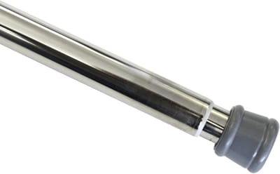 Gardinia spanstang, metalen stang, uitschuifbaar, montage zonder schroeven en boren, diameter 23/26 mm, lengte 125-220 cm, nikkellook