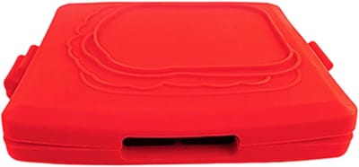 Kaasmachine Pan - Opvouwbare grill - Snacks Maken - Tijdbesparend gemak - 18 cm breed - Rood
