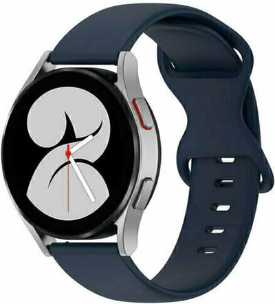 By Qubix - 22mm - Solid color sportband - Donkerblauw - geschikt voor Huawei Watch 3 / 4 / 5 (pro) - 46mm & geschikt voor Huawei Watch GT / GT 2 / GT 3 (pro) / GT 4 (pro) / GT 5 (pro) / GT 6 (pro) 46mm / Ultimate / Ultimate 2
