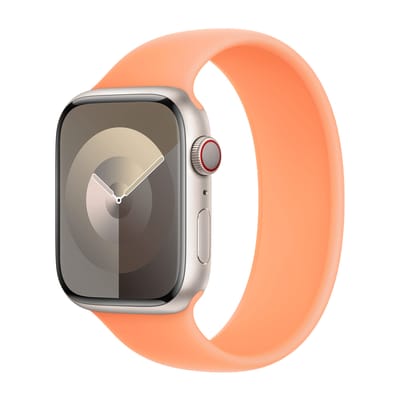 Apple Siliconen solobandje voor de Apple Watch | 38/40/41/42 mm - Maat 1 - Orange Sorbet