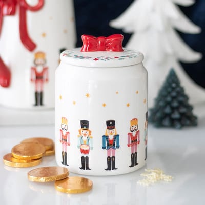 Something Different - Nutcracker Storage Jar with Bow Voorraadpot - Multicolours