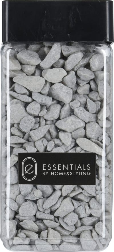 Decoratie steentjes/hobby steentjes - Lichtgrijs - 550 ml - 9/13 mm
